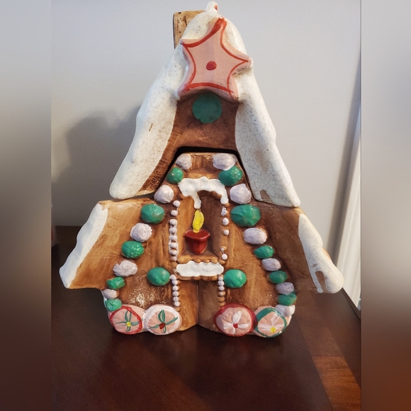 Festive Brown and Green Holiday Tree Decoration